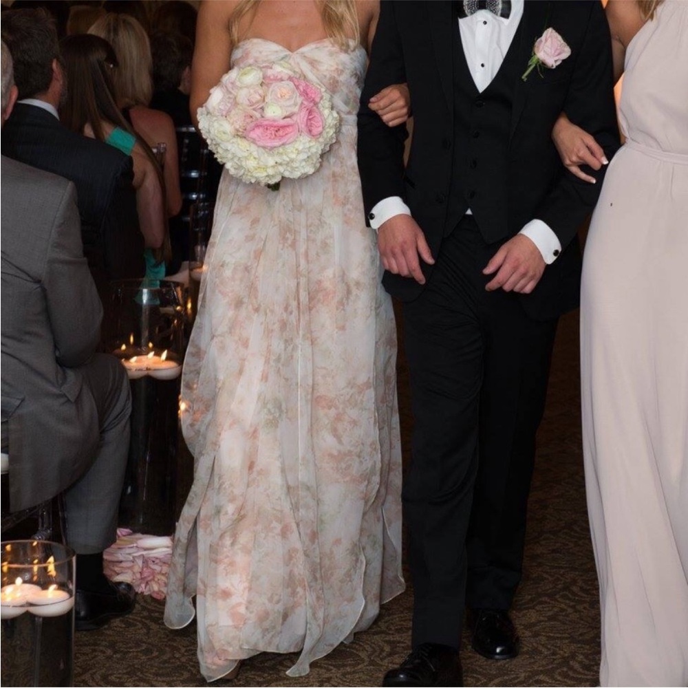 Jenny Yoo Floral Pastel Dress